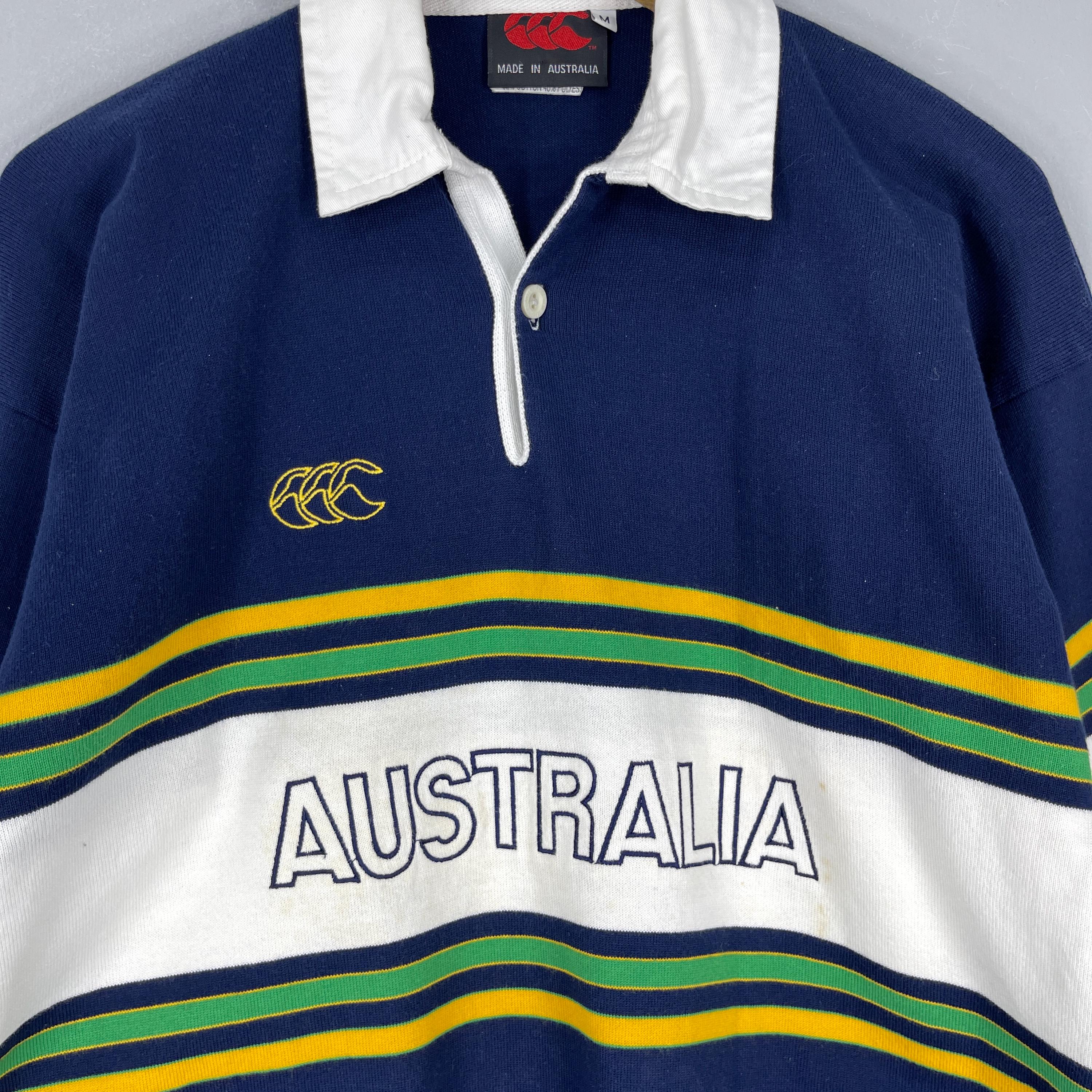 Vintage 90's CANTERBURY Australia Rugby Shirt Medium Canterbury