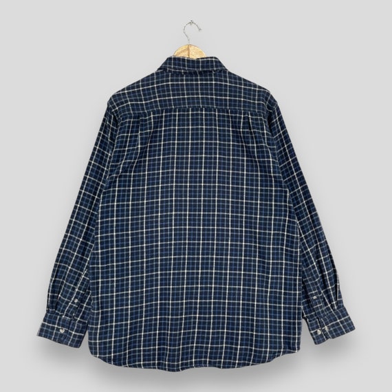 Checkered Gingham Flannel Shirt Large Vintage 199… - image 7