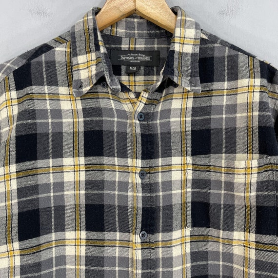 Vintage 1990s Plaid Tartan Flannel Medium Checker… - image 2