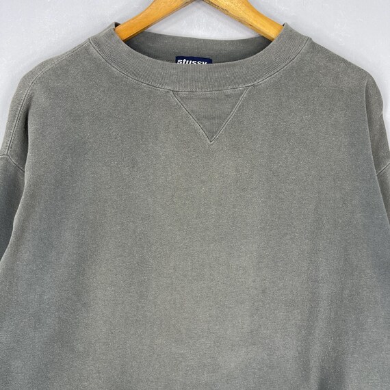 STUSSY Crewneck Sun Faded Sweatshirt Medium Vintage 1990s