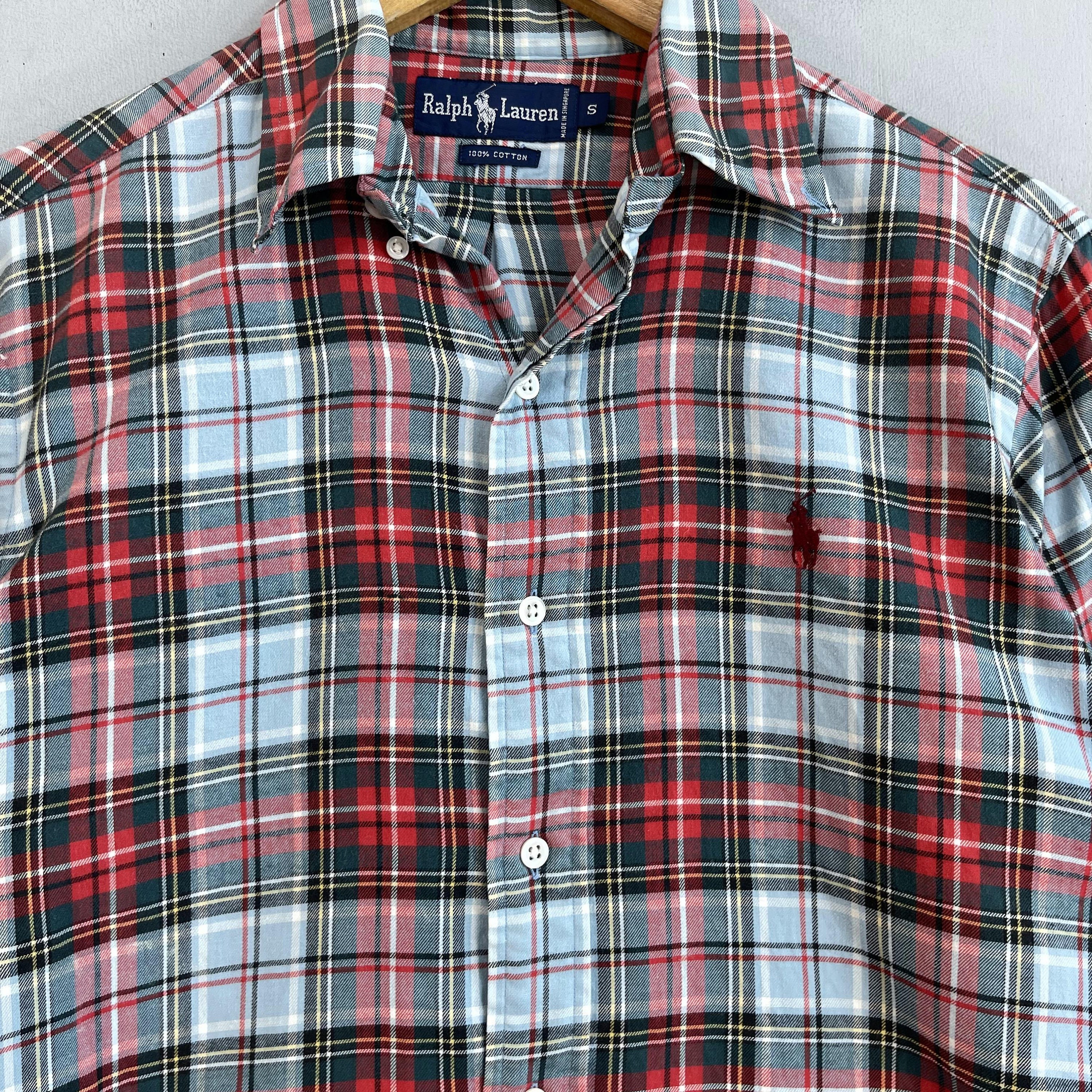 Vintage POLO Ralph Lauren Flannel Shirt Small 1990s Plaid Vintage POLO Ralph Lauren Flannel Shirt Small 1990s Plaid
