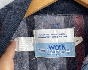 Vintage 80's SEARS Chore Denim Jacket Medium Workwear Blanket