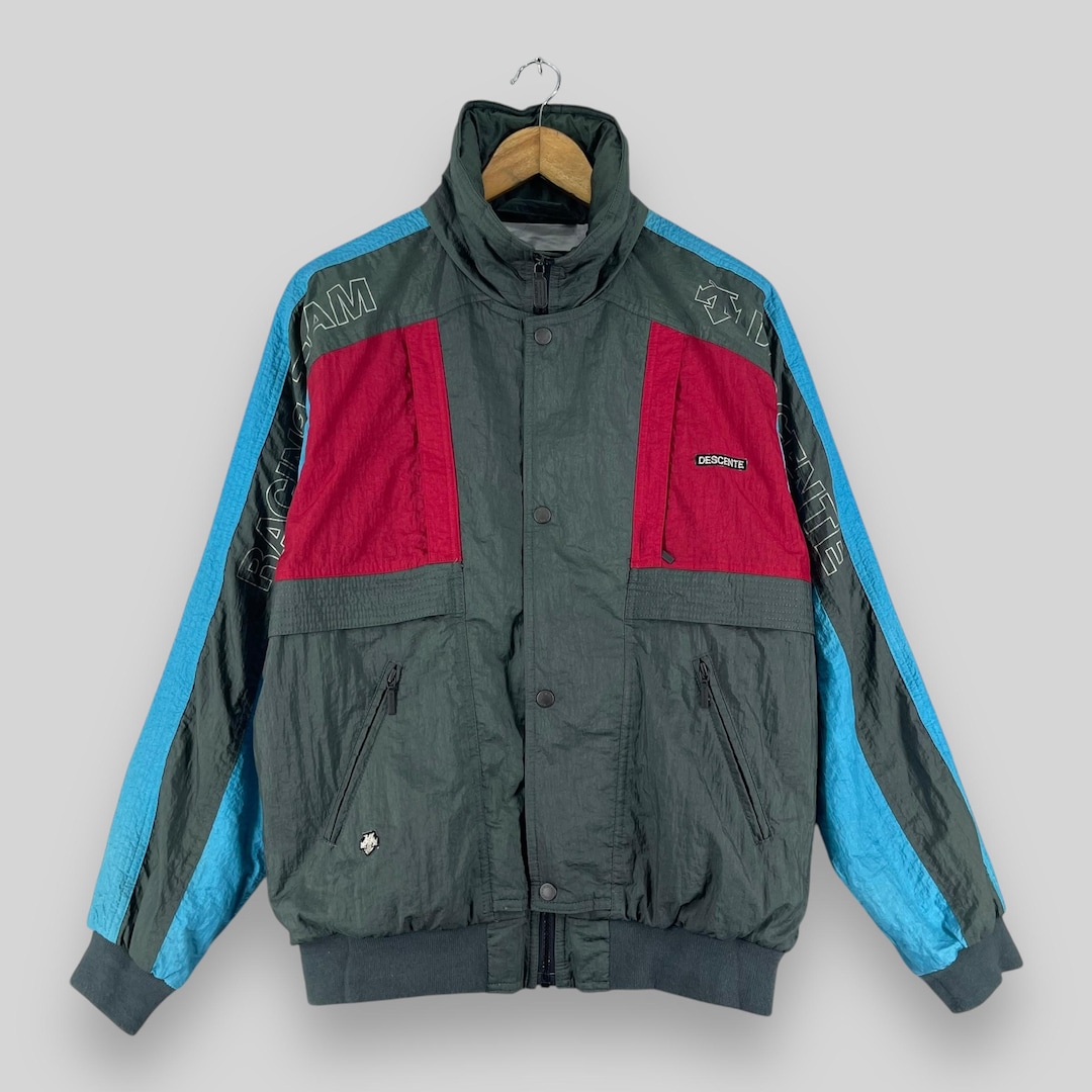 Vintage DESCENTE Ski Jacket Large Descente Racing Team Spellout