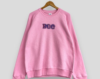 BODY GLOVE Crewneck Sweatshirt Medium Vintage 90's Body Glove Surf Watersport Apparel Sportswear Hawaii Beach Surfing Pink Sweater Size M