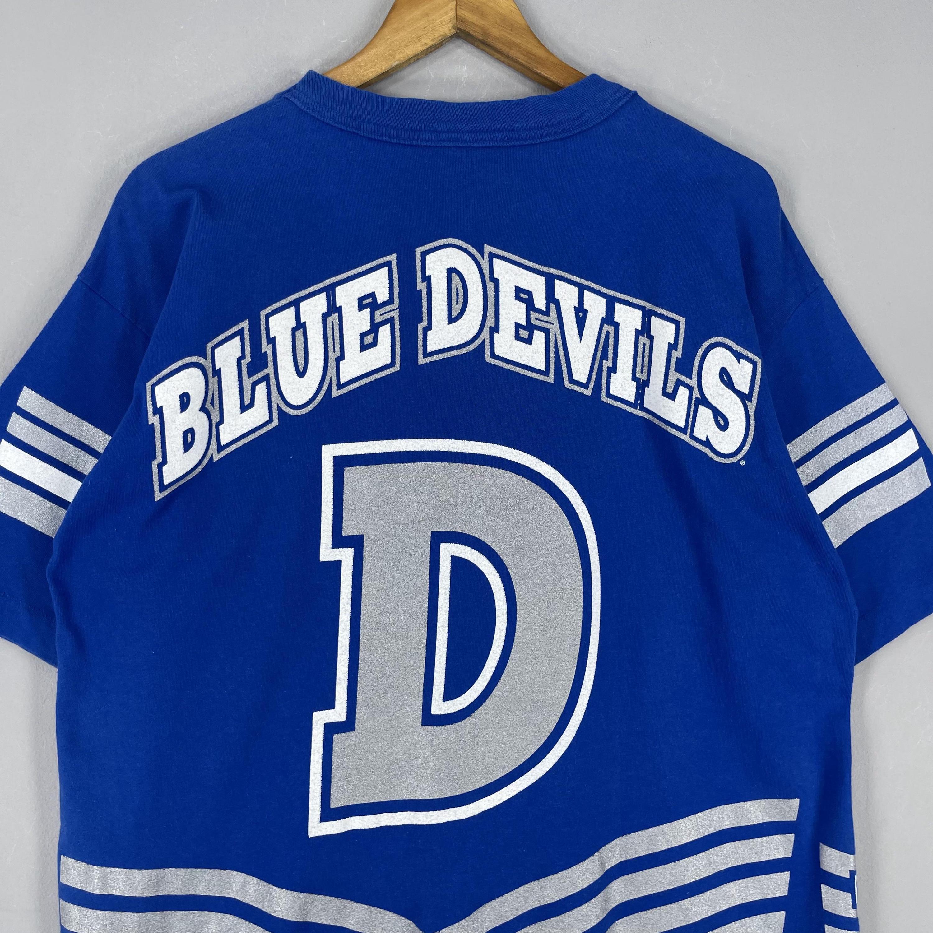 Vintage DUKE Blue Devils Tshirt Medium 1990s Saleem Sportswear Duke ...