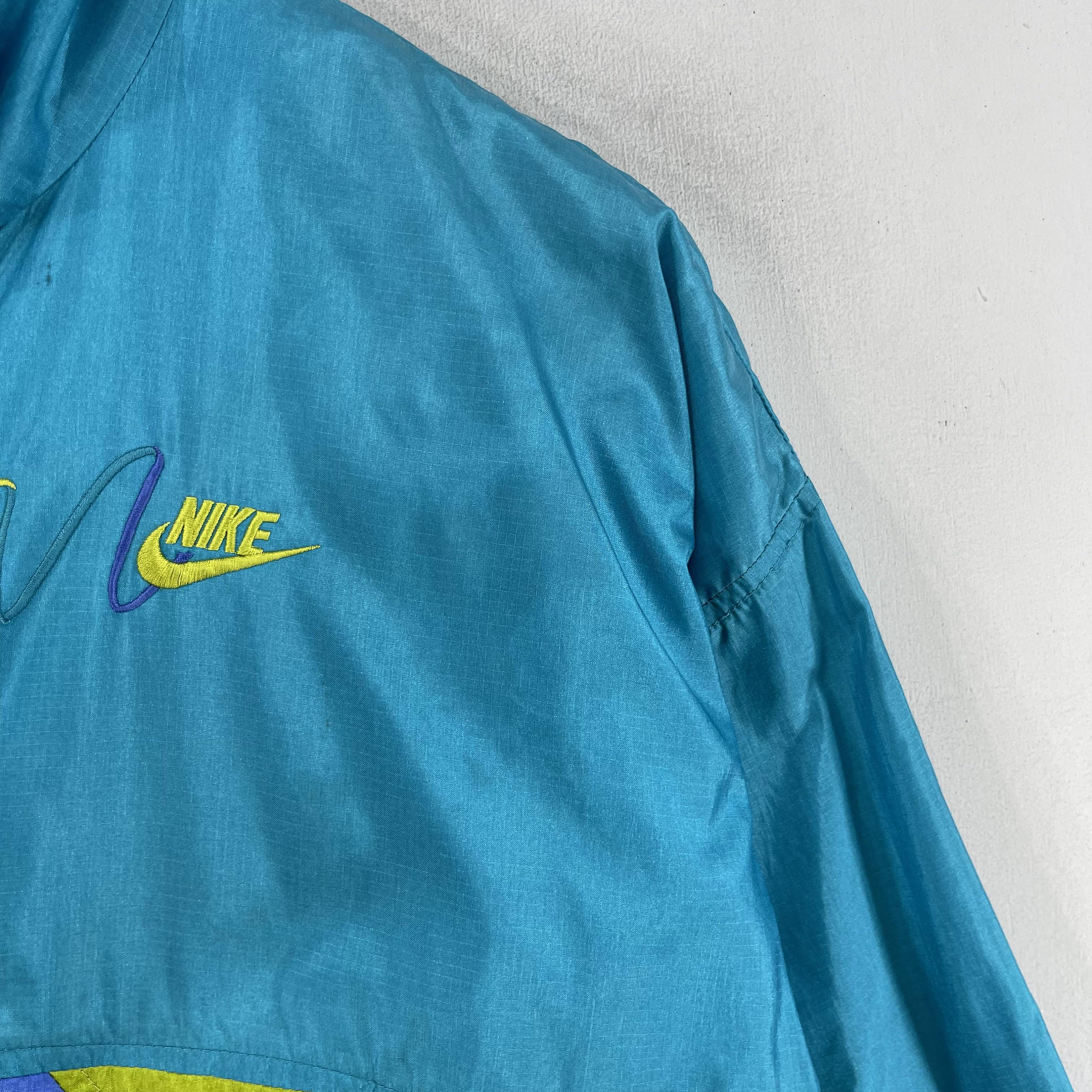 Vintage NIKE Multicolor Jacket Windbreaker Medium 90s Nike Swoosh 