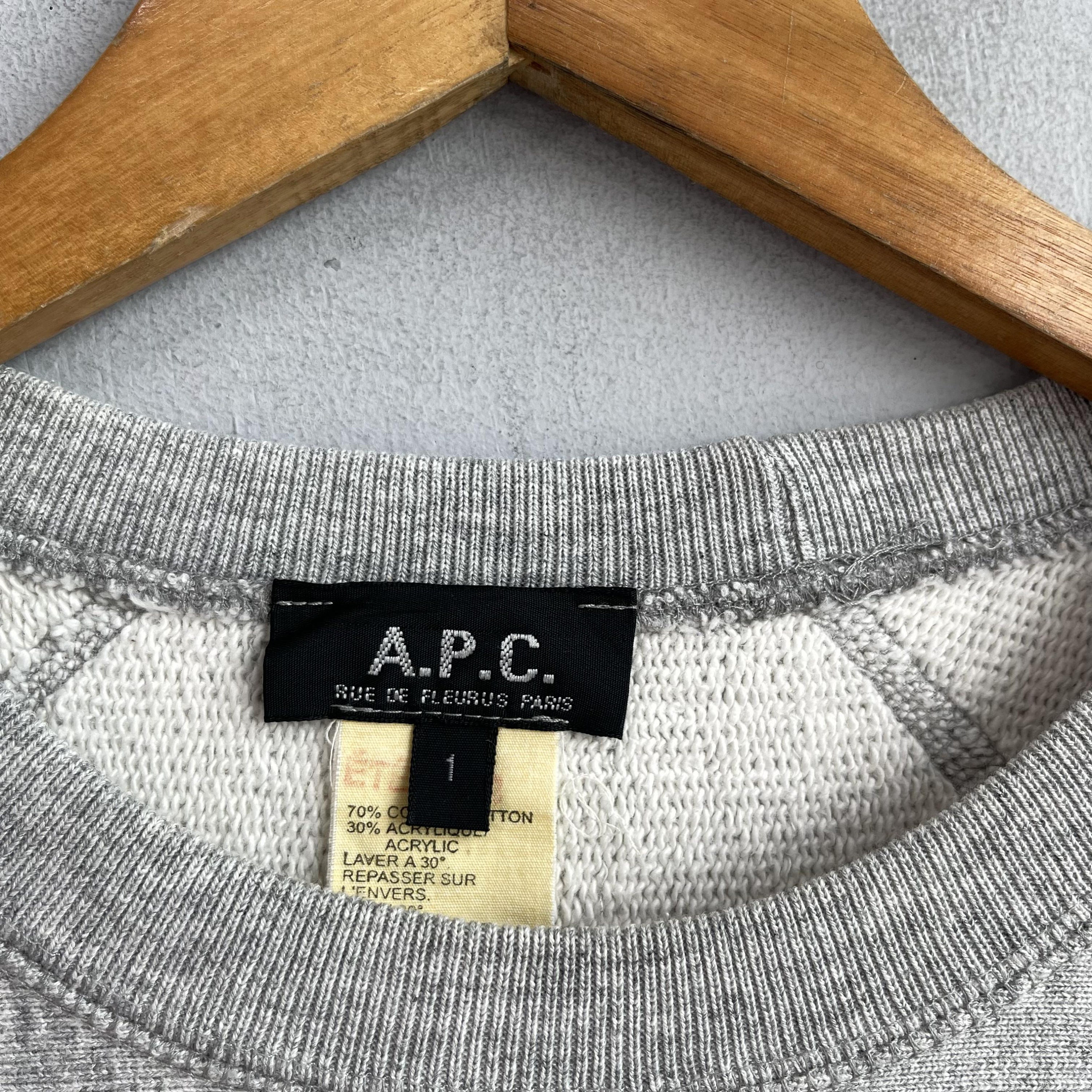 00s A.P.C fade gradation sweat FRANCE製 A.P.C. Sweat No Fun - Faux Noir | Garmentory