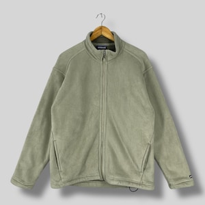 Vintage PATAGONIA Synchilla Fleece Jacket Medium 1990s Patagonia Outdoor Cold Weather Jacket Patagonia Winter Zipper Fleece Beige Size M