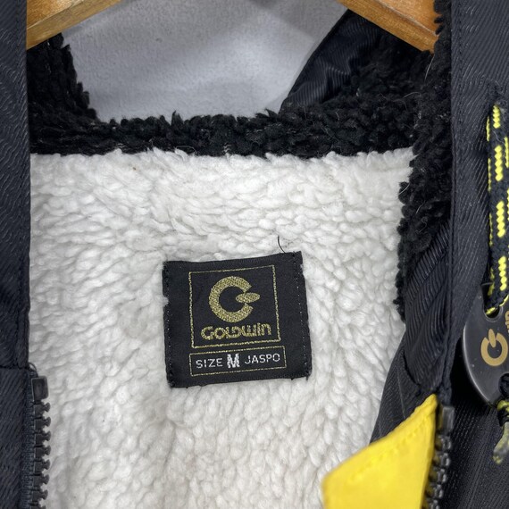 Vintage 90's GOLDWIN Parka Ski Jacket Medium Gold… - image 5