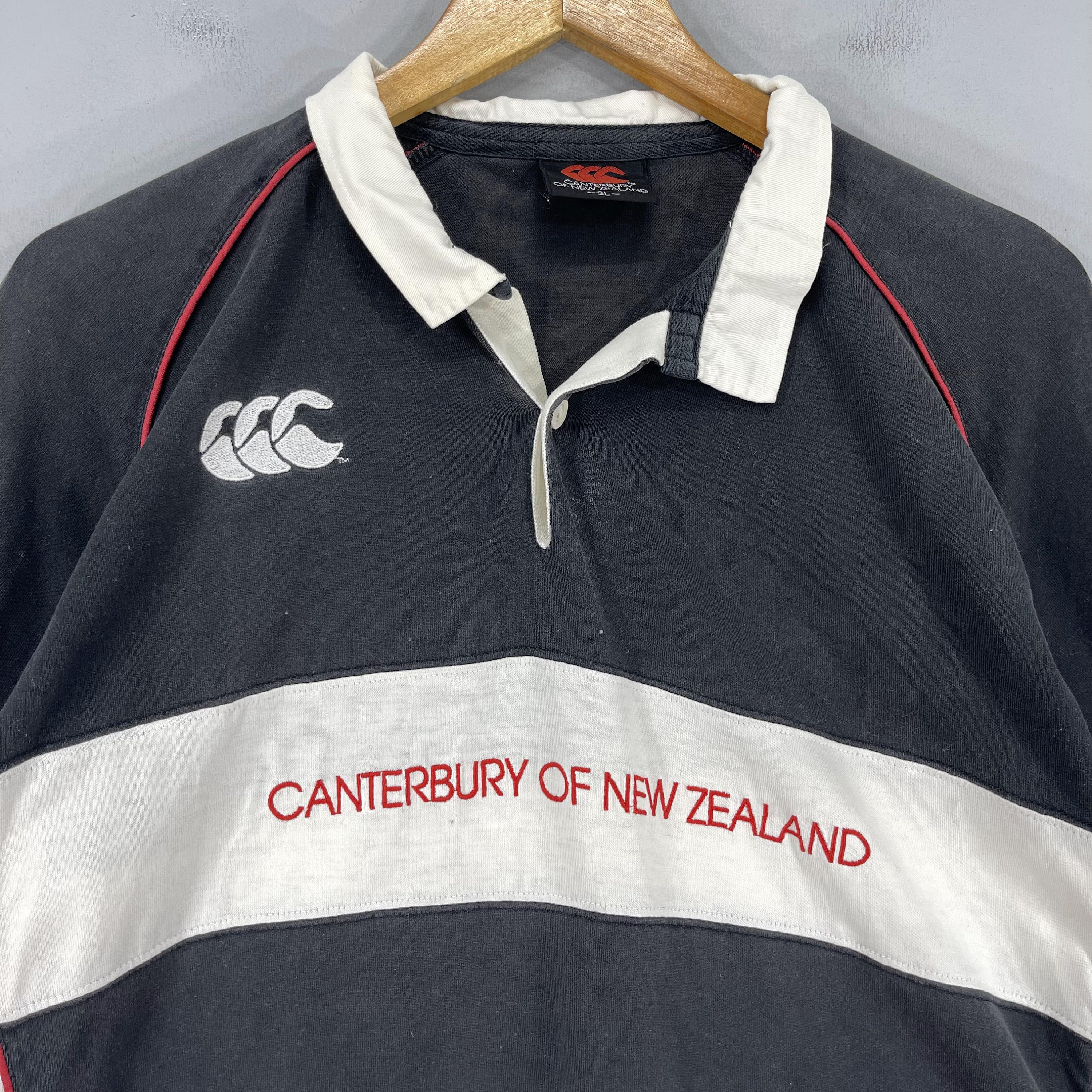 CANTERBURY OF NEW ZEALAND ラガーシャツ B10227 CANTERBURY New Zealand Rugby Shirt Large Canterbury All