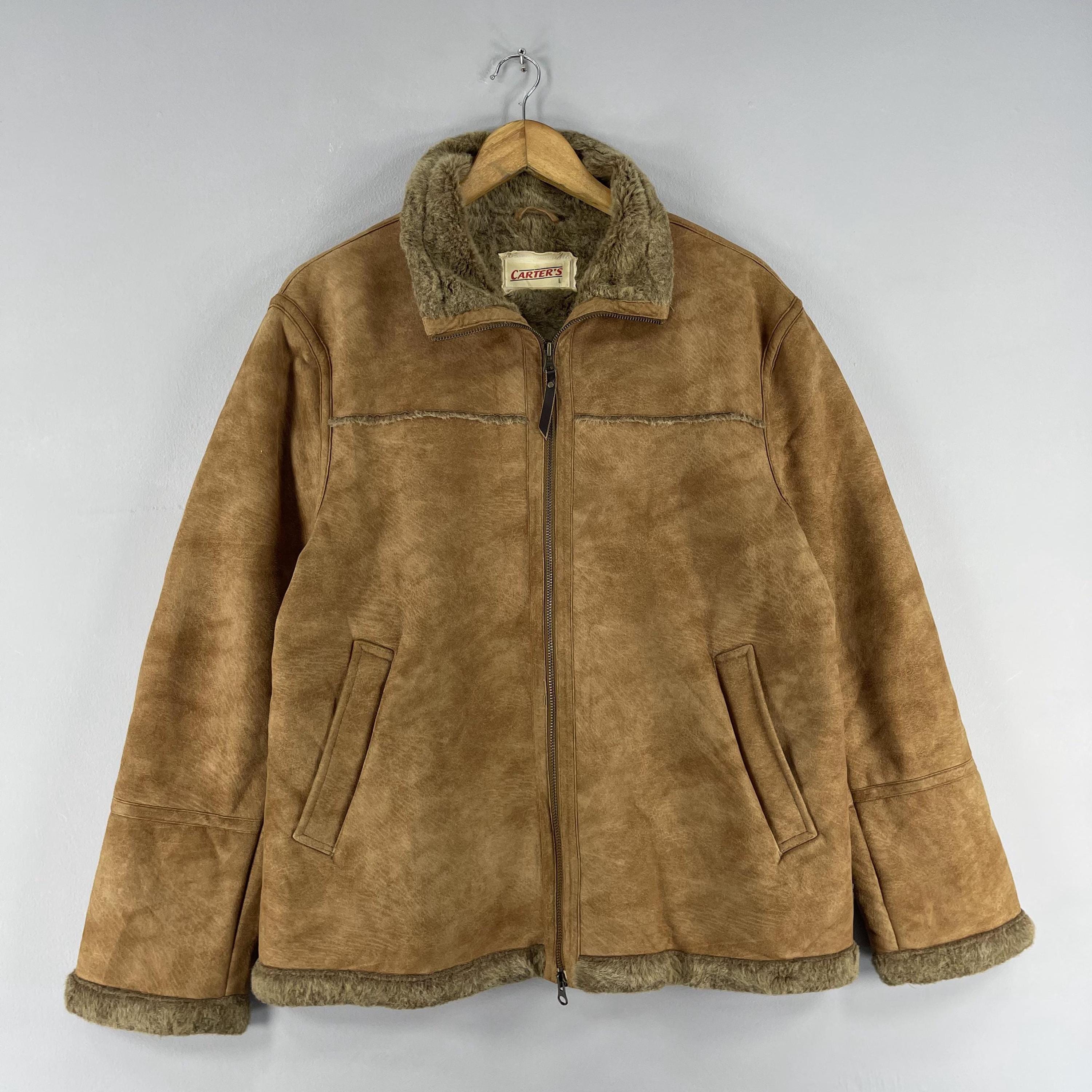 Vintage cowleather suède tracker jacket Milwaukee Leather Vintage SFM1817 Men's Brown Suede Leather