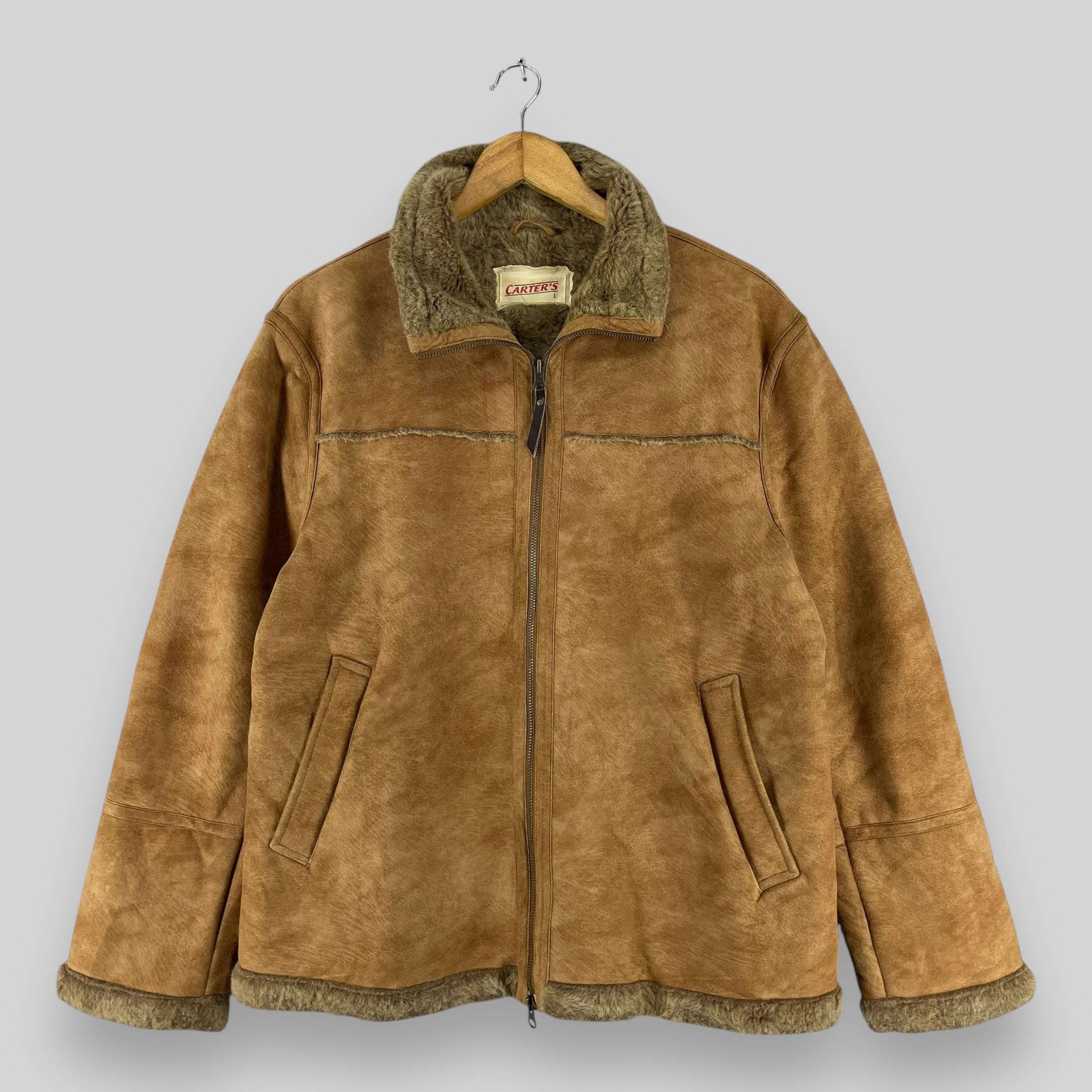 Vintage cowleather suède tracker jacket evzosrz Men's Vintage Suede Jacket Faux Leather Jackets Plush