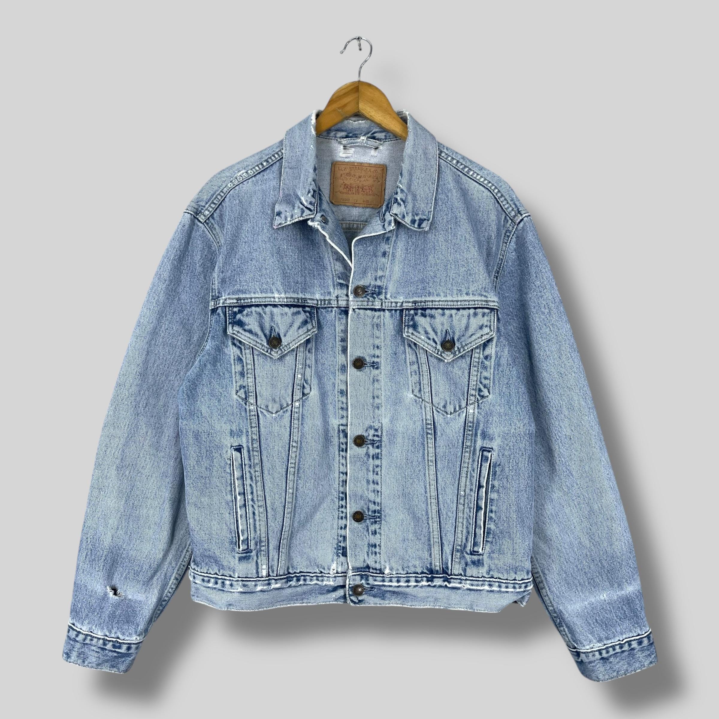 LEVIS 70503 Type-3 Jacket Large Vintage 1990s Levis Strauss Light