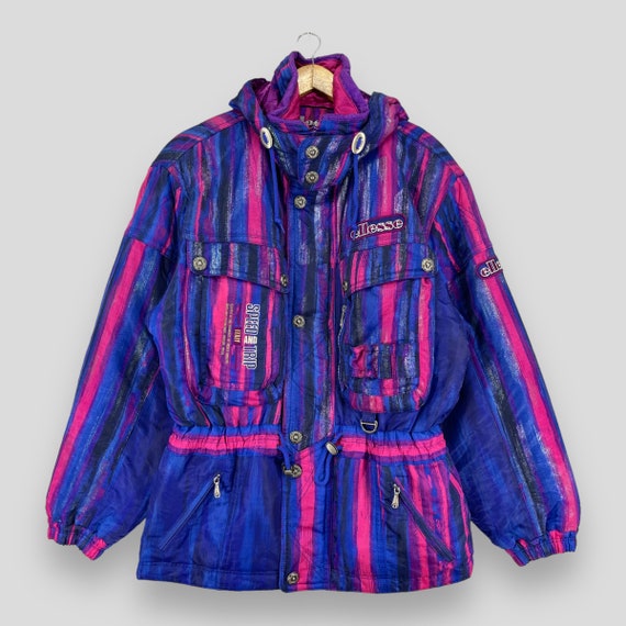 ビンテージ　90s ellesse スキーウェアセットE-703065 90s ellesse エレッセ ビンテージ スキーウェア 上下セット - メルカリ