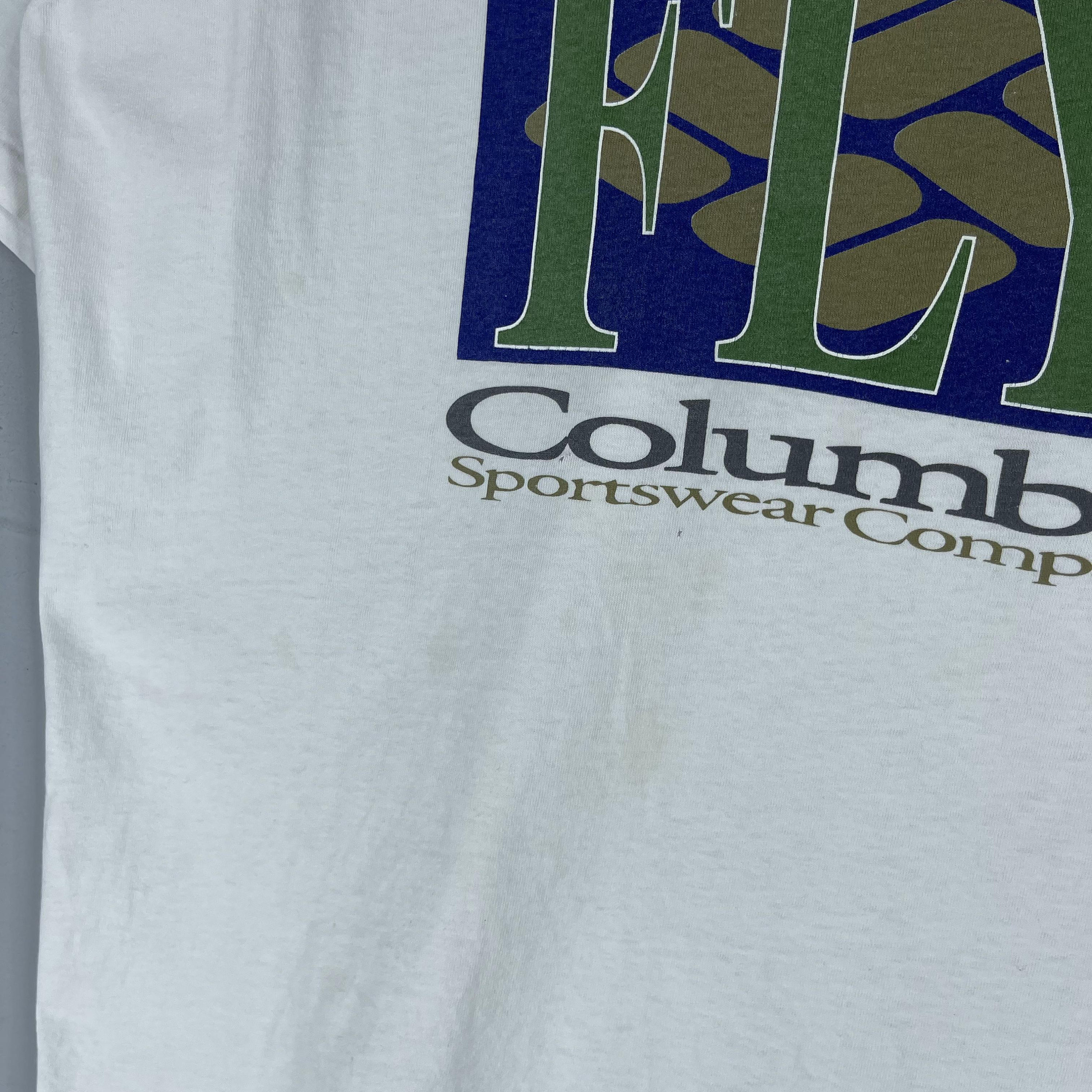 Vintage 90's COLUMBIA Tshirt Large Columbia Outdoor Check