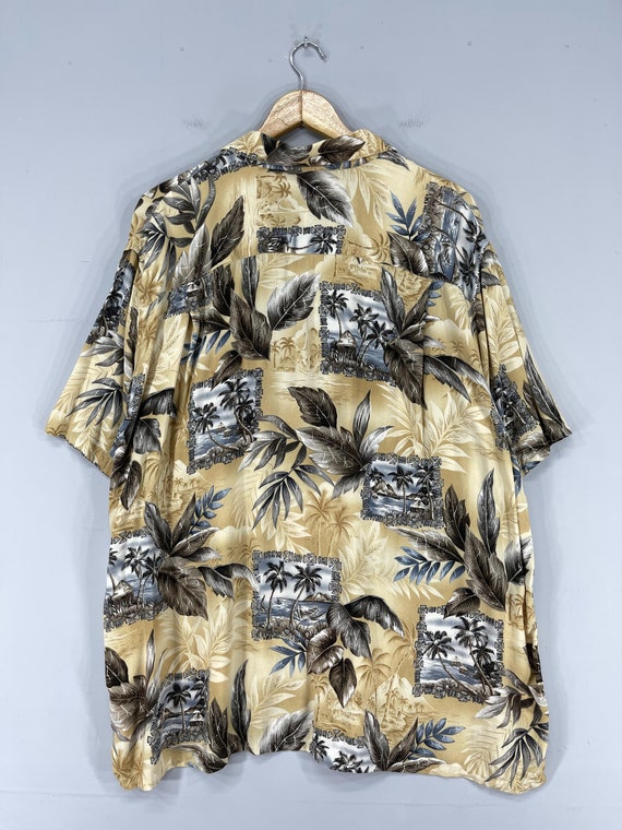 Vintage 90's Croft&Barrow Hawaii Rayon Shirt Xlar… - image 7