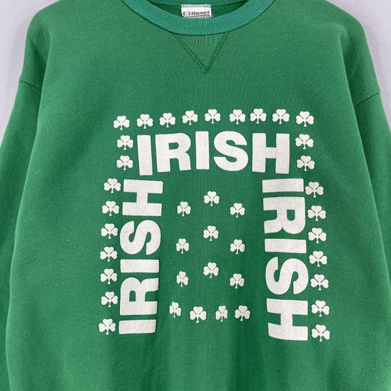 Vintage 1990s IRISH Sweatshirt Crewneck Medium Ir… - image 2