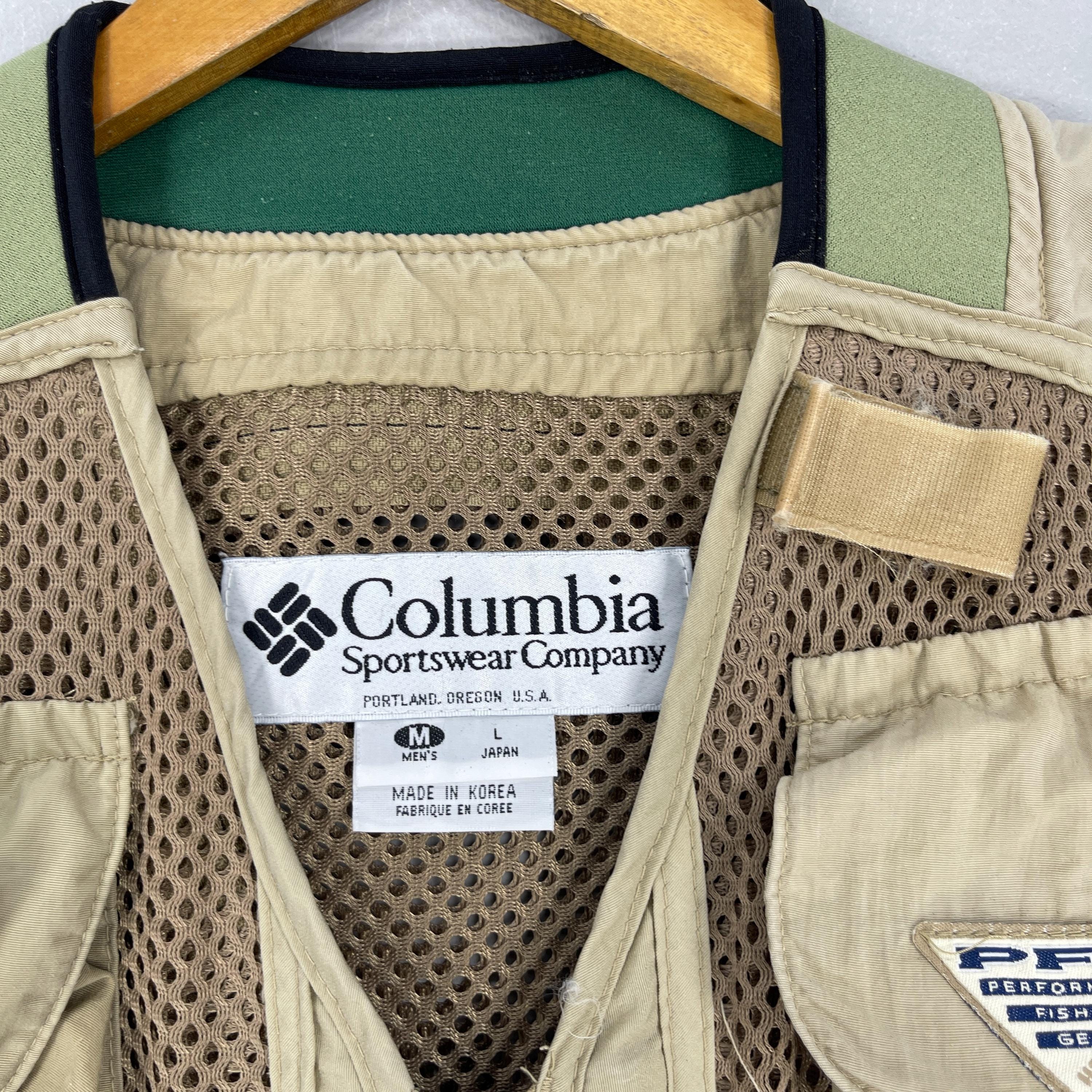 【人気】Columbia PFG FISHING VEST 90〜00s COLUMBIA PFG Fishing Vest Jacket Men's Medium Vintage 90's - Mesh