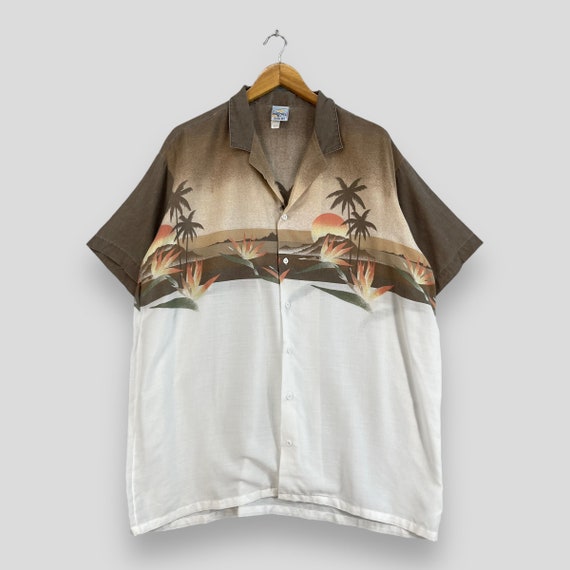 SUNFORCE Hawaii Rayon Shirt Xlarge Vintage 90's H… - image 1