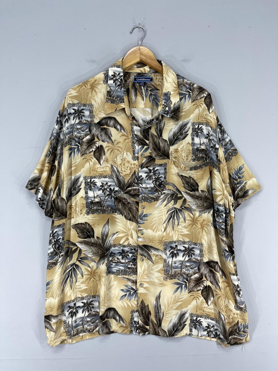 Vintage 90's Croft&Barrow Hawaii Rayon Shirt Xlar… - image 1