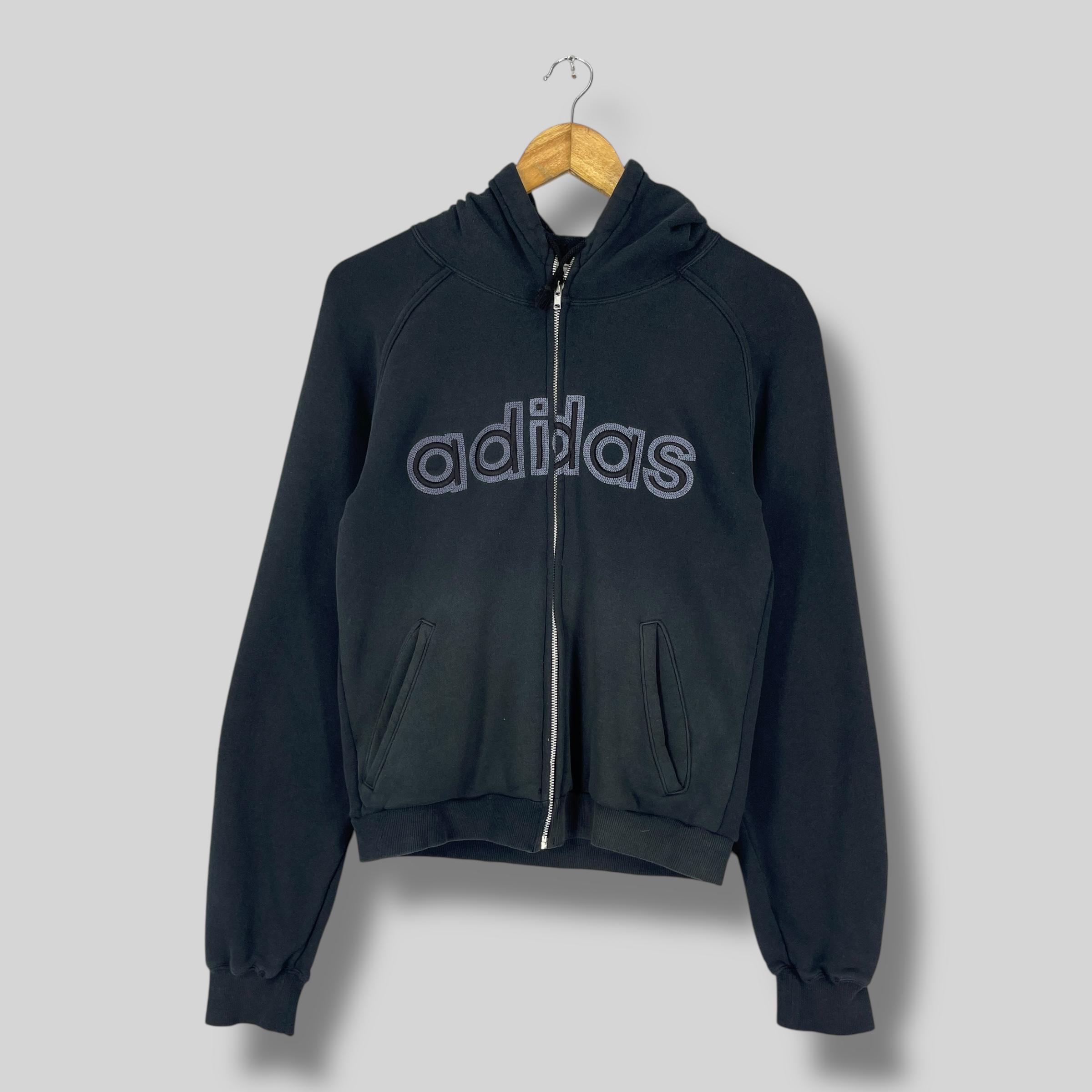 Vintage adidas Full Zip Fleece Lined Winter Jacket with Hood
