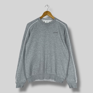 Vintage ADIDAS Crewneck Distressed Sweatshirt Medium Y2K Adidas Equipment Small Logo Embroidery Sportswear Adidas Gray Sweater Size M
