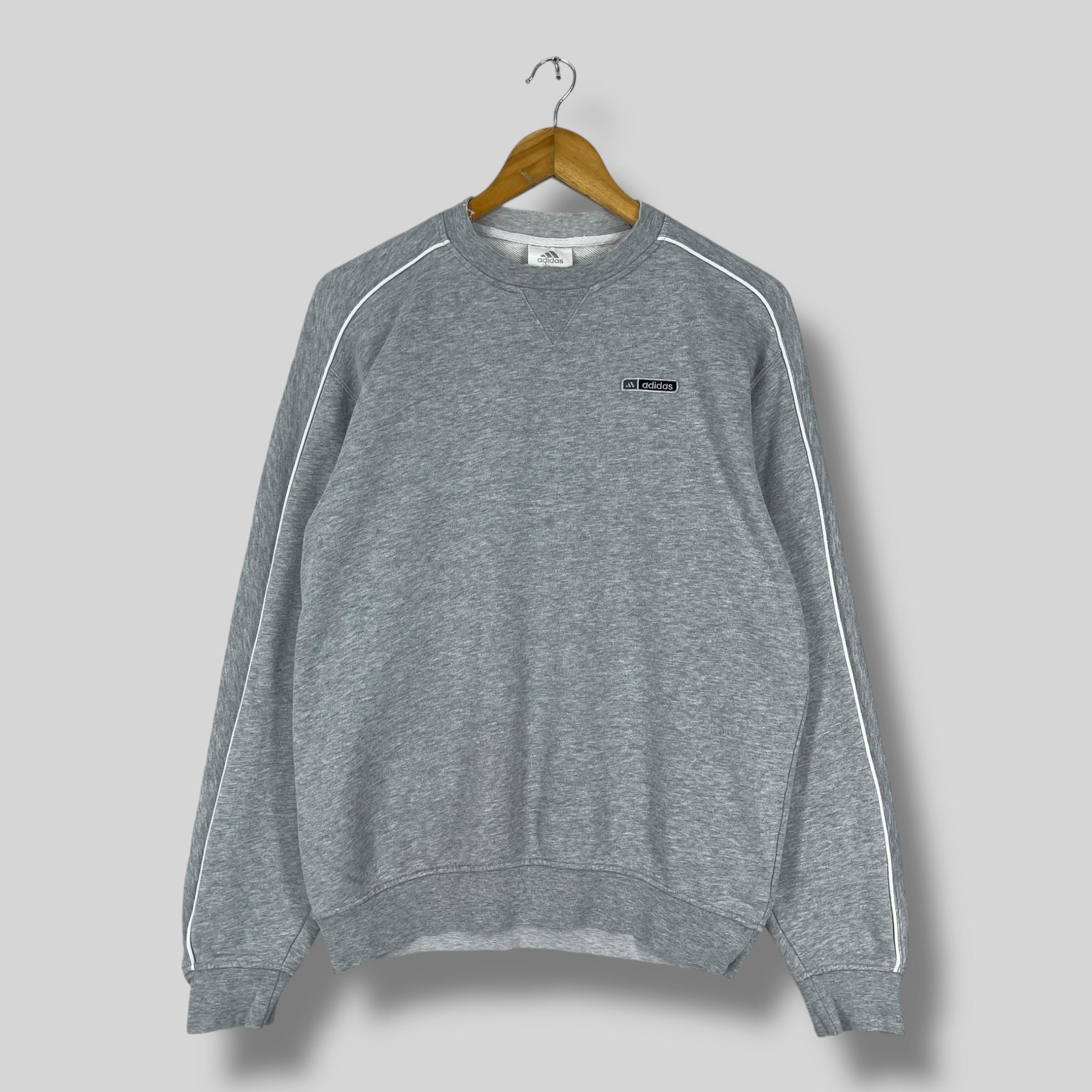 VTG 90s Adidas Equipment Pullover L/S Quilted Zip Mock Neck