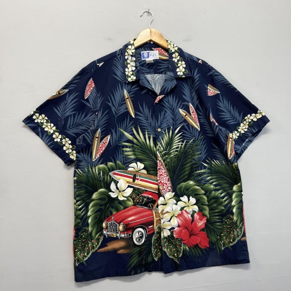 Vintage 1990s RJC Hawaii Tropical Shirt Xlarge Ha… - image 4