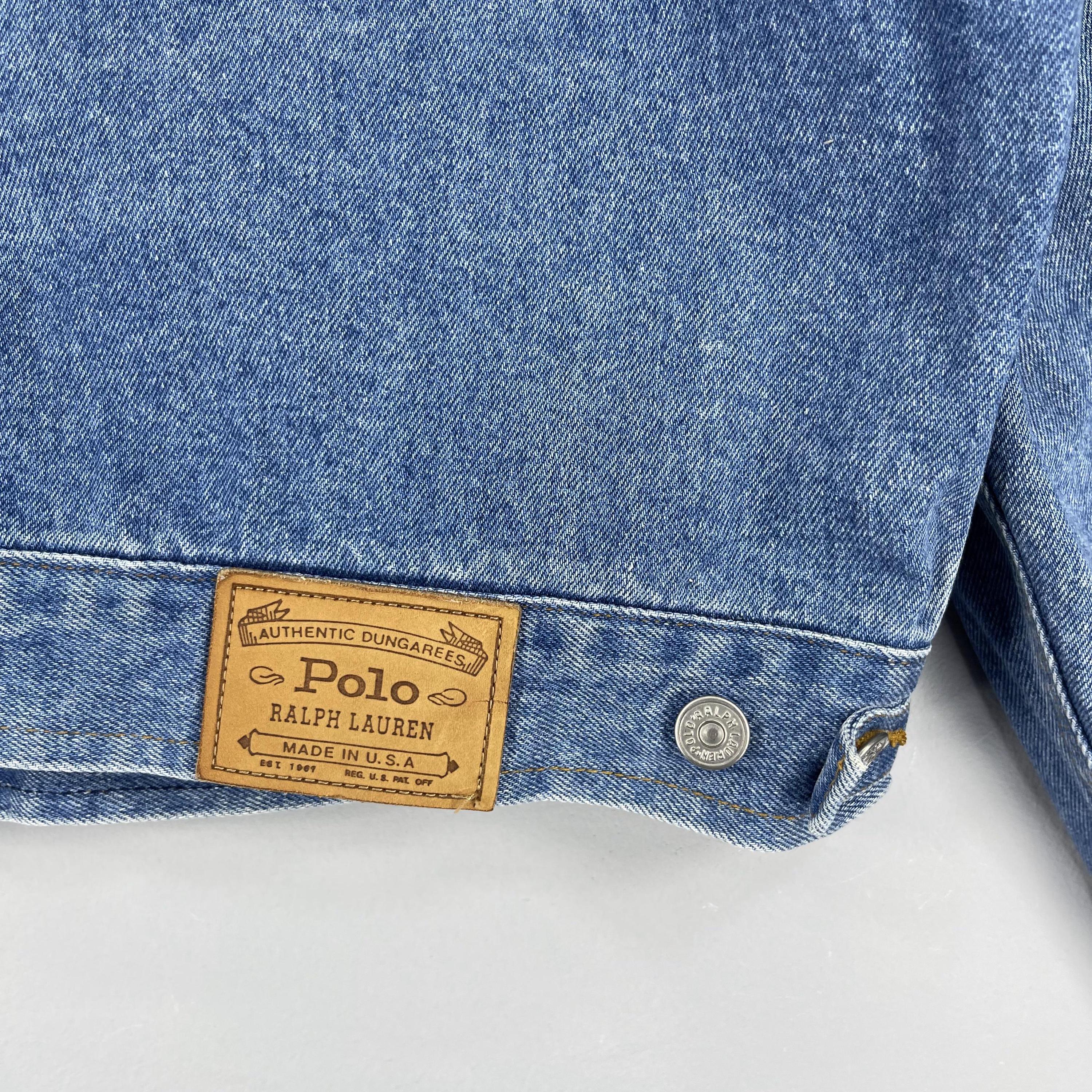 Polo RALPH LAUREN Type 2 Denim Jacket Large Vintage 1990s