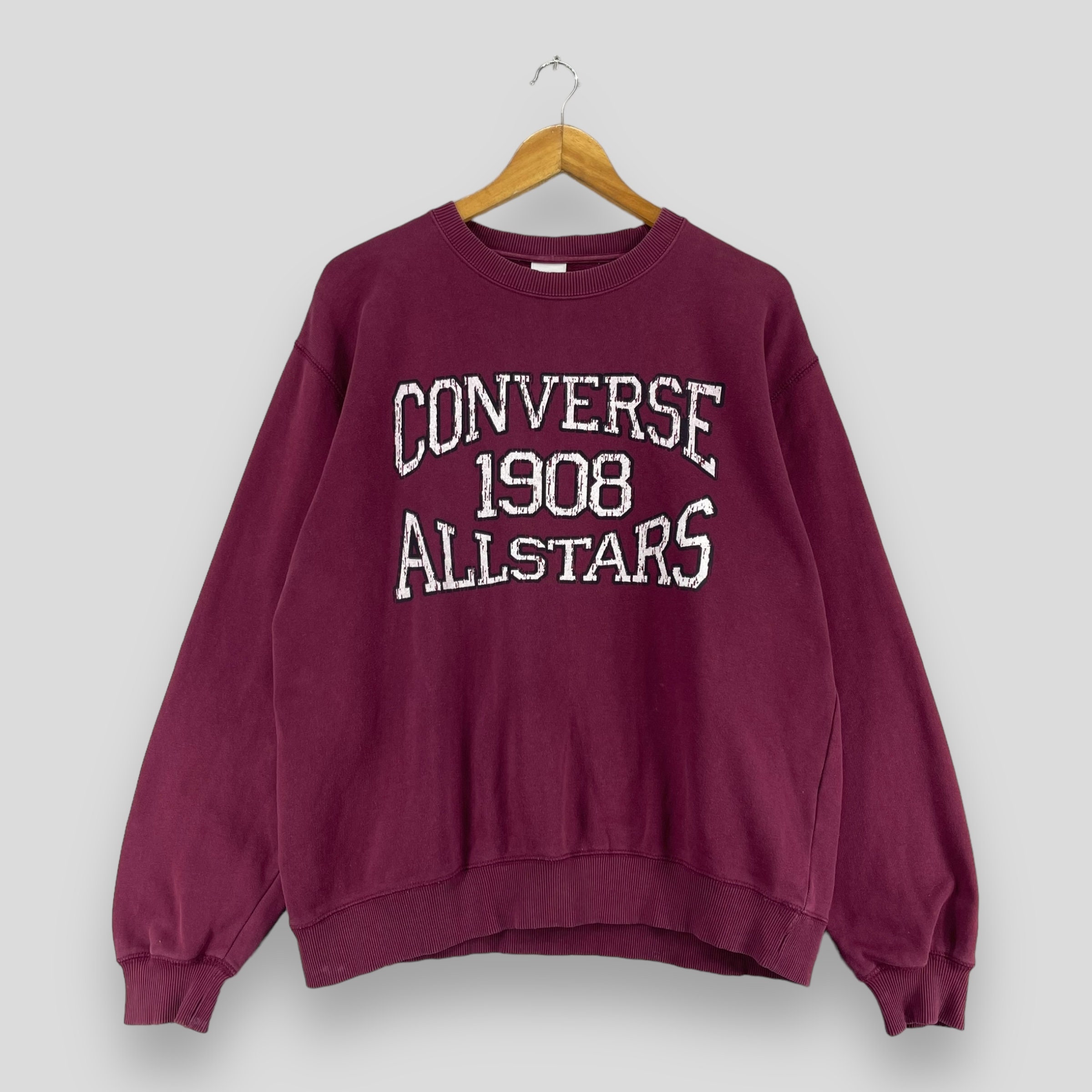 Vintage Y2K CONVERSE Crewneck Sweatshirt Large Converse All Star 