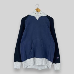 Vintage CHAMPION Pullover Hoodie Medium 1990s Reverse Weave Champion Sportswear Streetwear Champion Usa Colorblock Sweater Hoodie Size M
