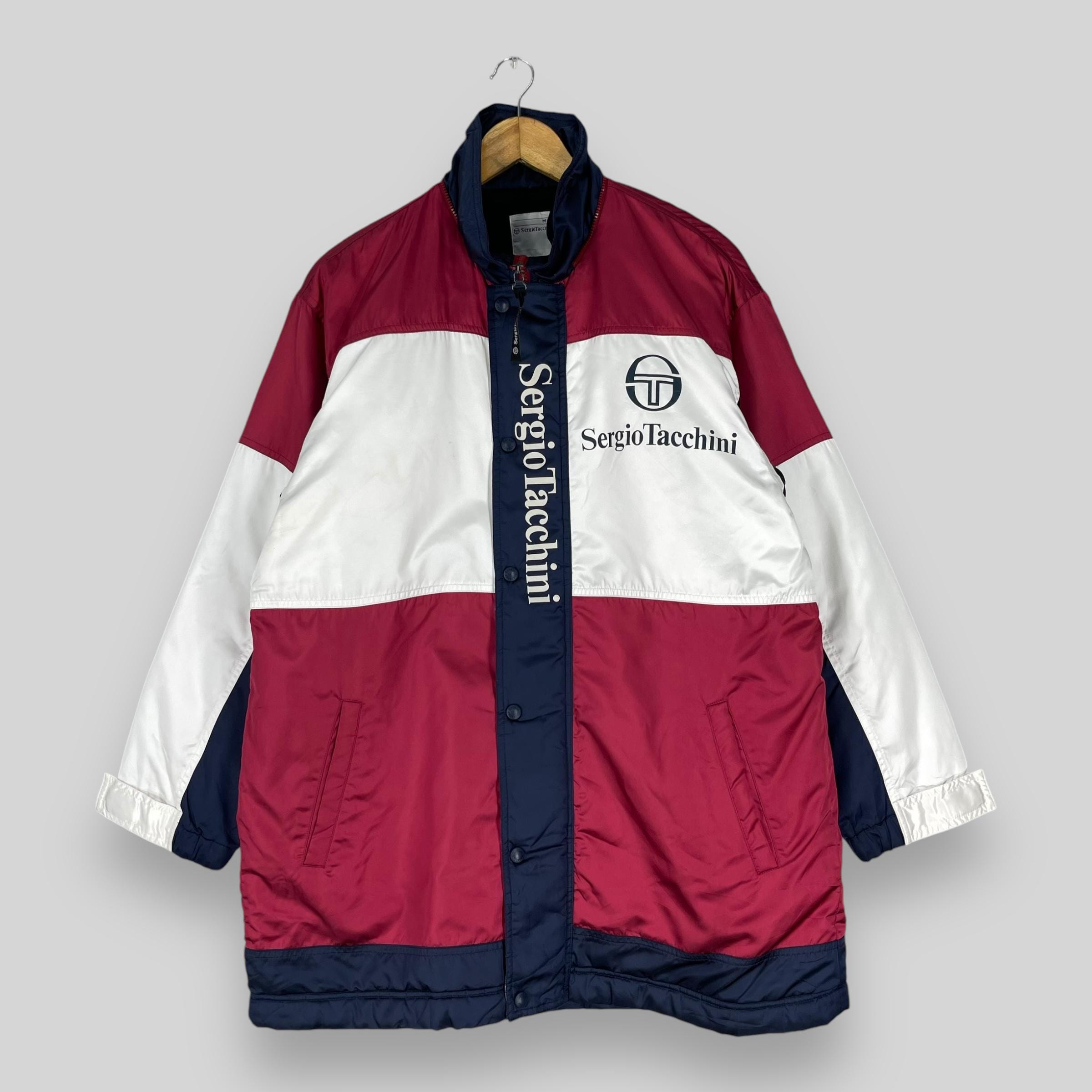 SERGIO TACCHINI Parka Jacket Medium Vintage 1990s Sergio Tacchini