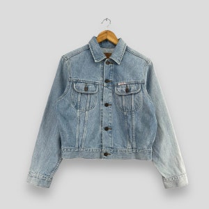 Vintage 90s Distressed Denim Light Blue Jacket Jeans Size Vintage 90s Distressed Denim Light Blue Jacket Jeans Size