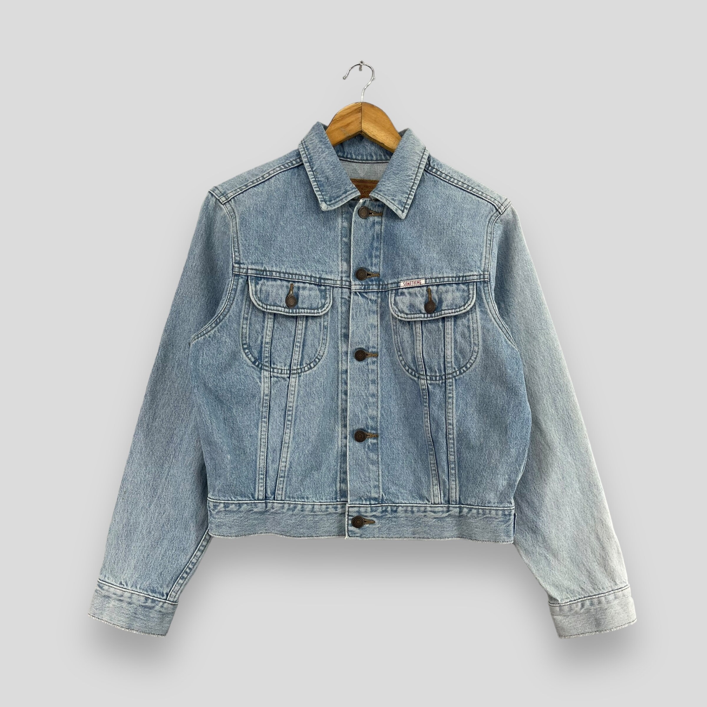 vintage SOMETHING Ones デニムジャケット　80s 90s Vintage 90's SOMETHING Denim Trucker Jacket Medium
