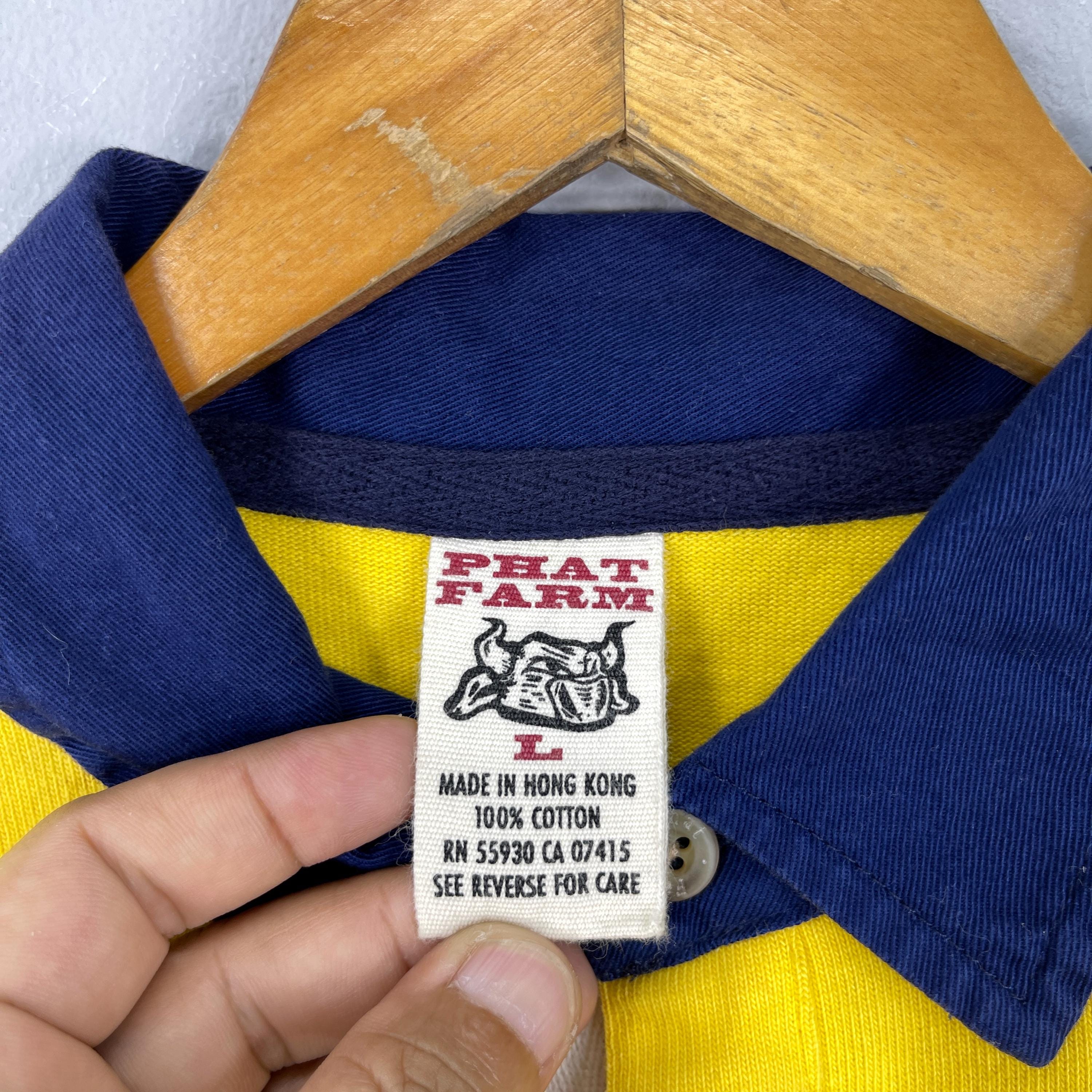 激安特価 Polos FARM PHAT 1990s Vintage Shirt Hop Hip Farm Phat Large トップス