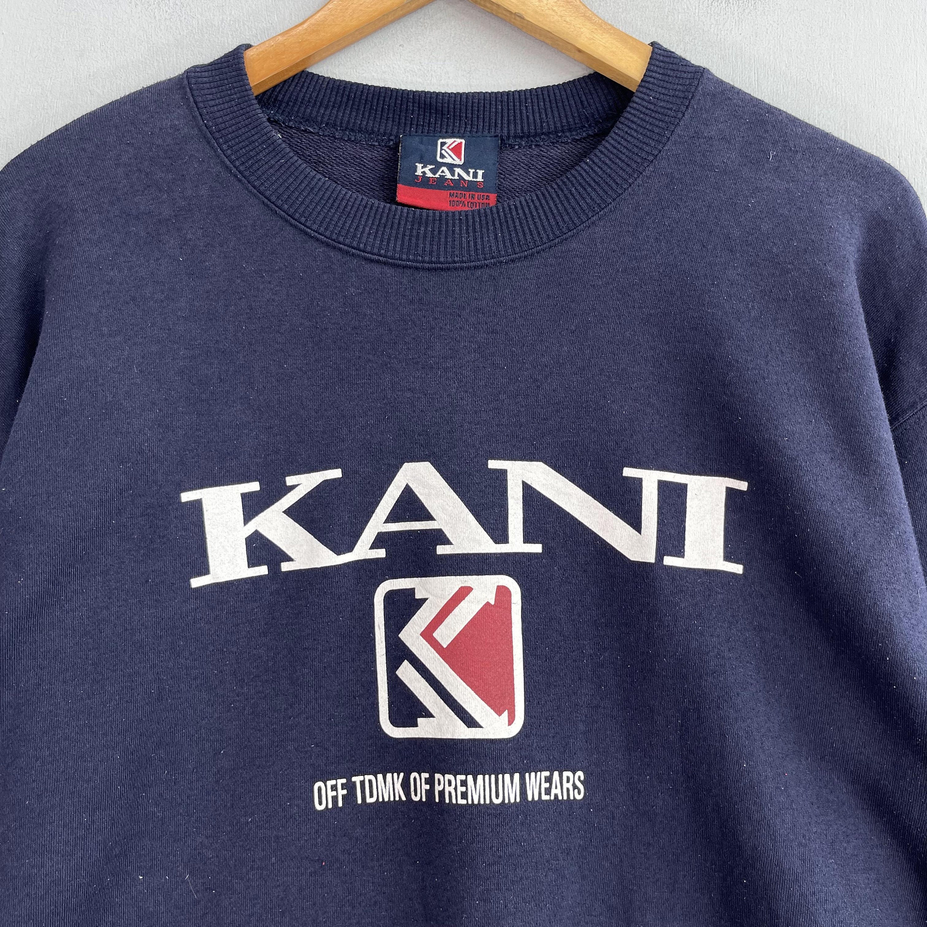 KARL KANI◆Small Signature Striped Crew Sweatshirt [Green] Karl Kani SMALL SIGNATURE STRIPED CREW - Sweatshirt - dusty