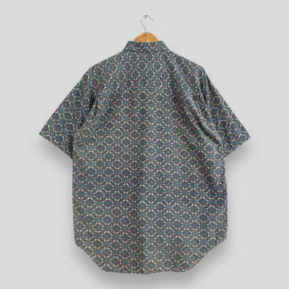 Vintage Floral Paisley Shirt Medium 1990s Abstrac… - image 6
