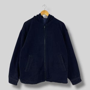 Vintage 1990s AD1988 COMME DES GARCONS Wool Jacket Medium Japanese Cdg Homme Heavy Winter Jacket Rei Kawakubo Zipper Hoodie Jacket Size M