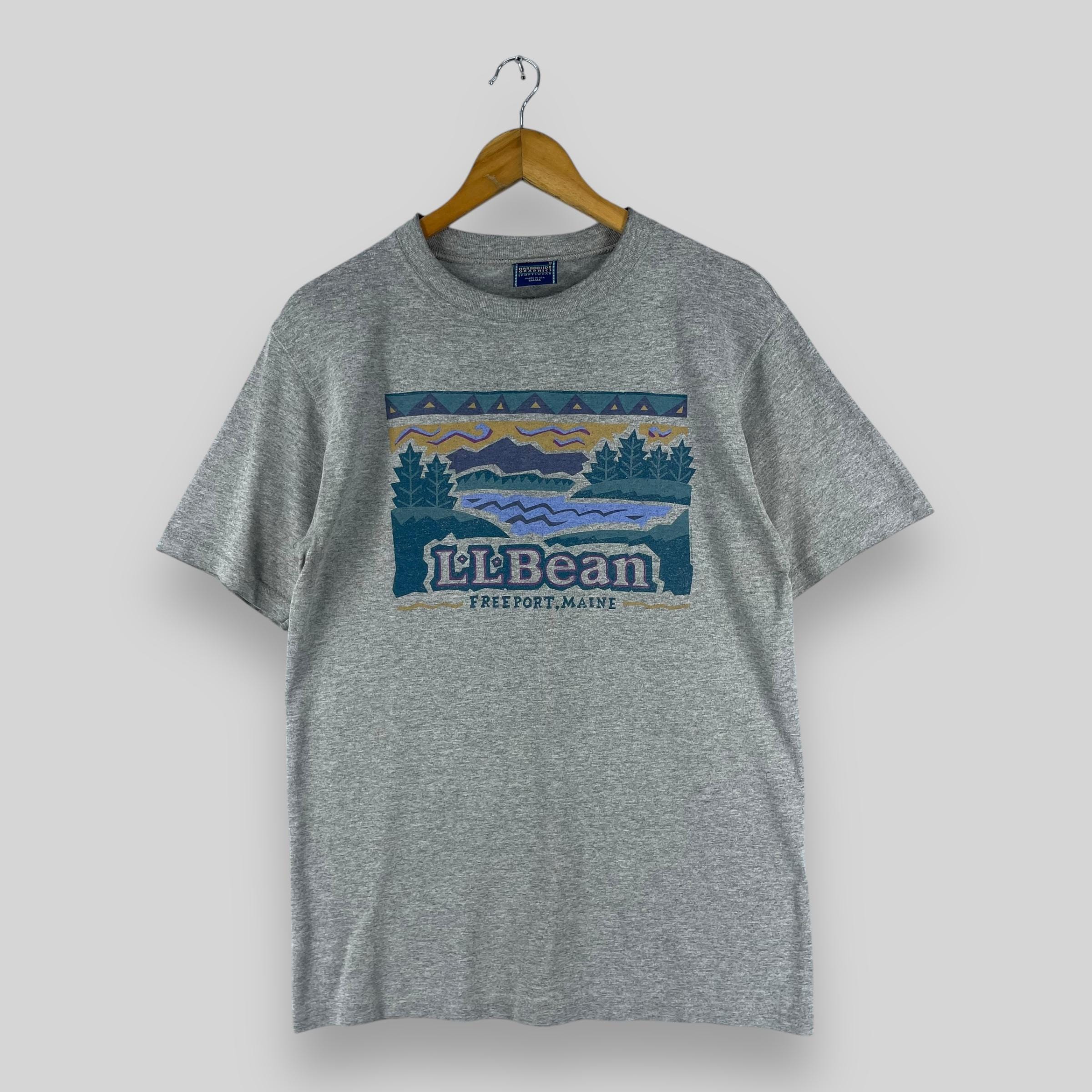 トップス 90's LLBean stripe henry neck l/s tshirt 古着–90's 