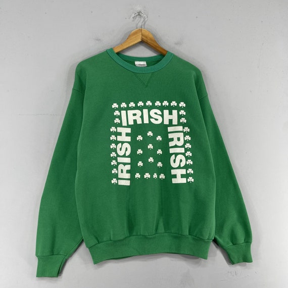 Vintage 1990s IRISH Sweatshirt Crewneck Medium Ir… - image 3