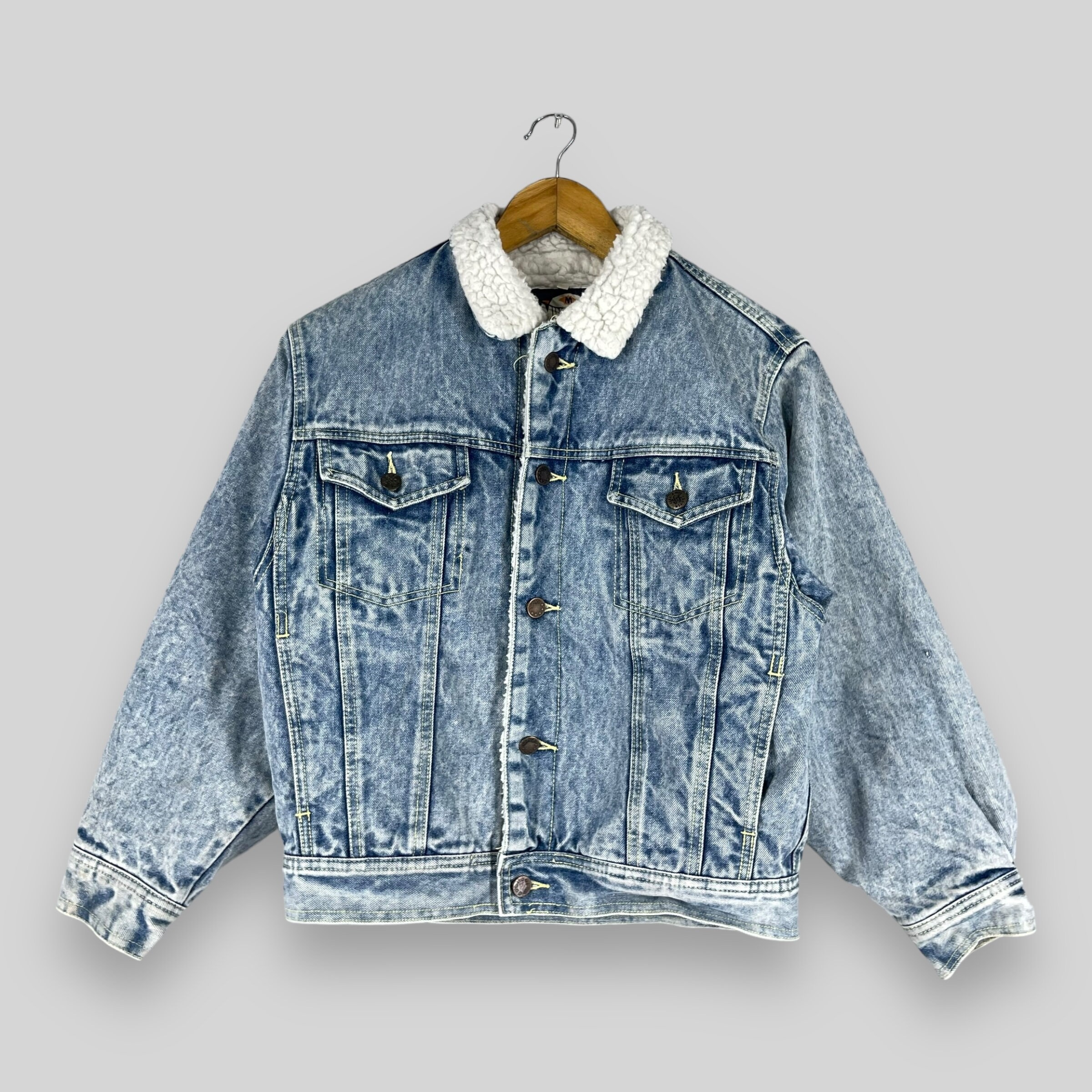 【vintage】80s 90s 迷彩 Trucker-jacket 短丈 Vintage 1990s Mint Drop Denim Trucker Jacket Small Japanese Denim