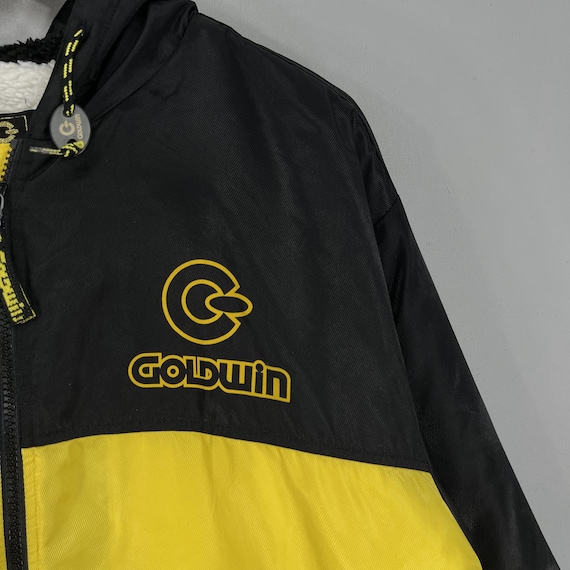 Vintage 90's GOLDWIN Parka Ski Jacket Medium Gold… - image 3