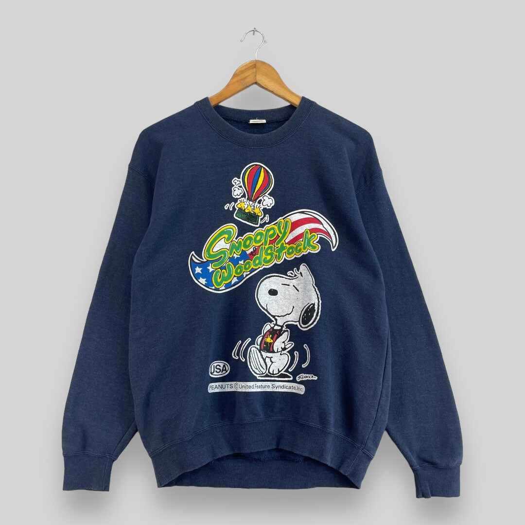 トップス 80-90's vintage made in USA snoopy sweat Vintage 80s Red Slouchy Snoopy St Louis Heart Raglan