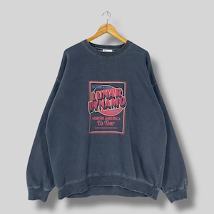 Vintage JaVa Lunar Dynamo North America US Tour Crewneck Sweatshirt Oversized 1998-1999 Tour Graphic Streetwear Faded Black Sweater Size XXL