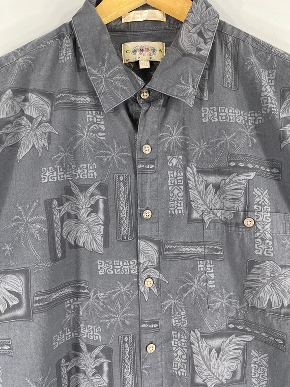 Vintage 90's CAMPIA MODA Hawaii Floral Shirt Xxla… - image 2