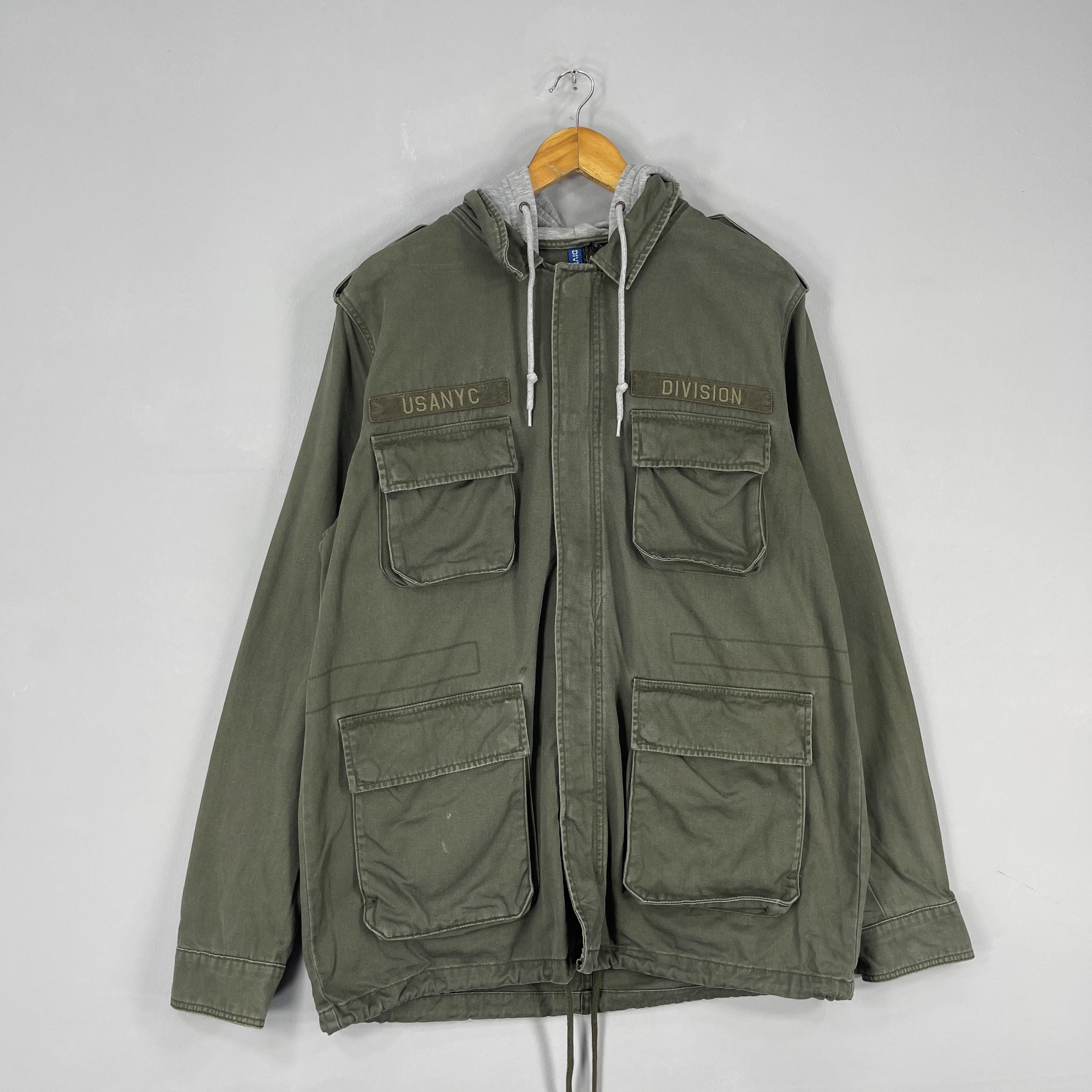 Vintage Y2K Japanese Brand Divided Field Jacket Large Military