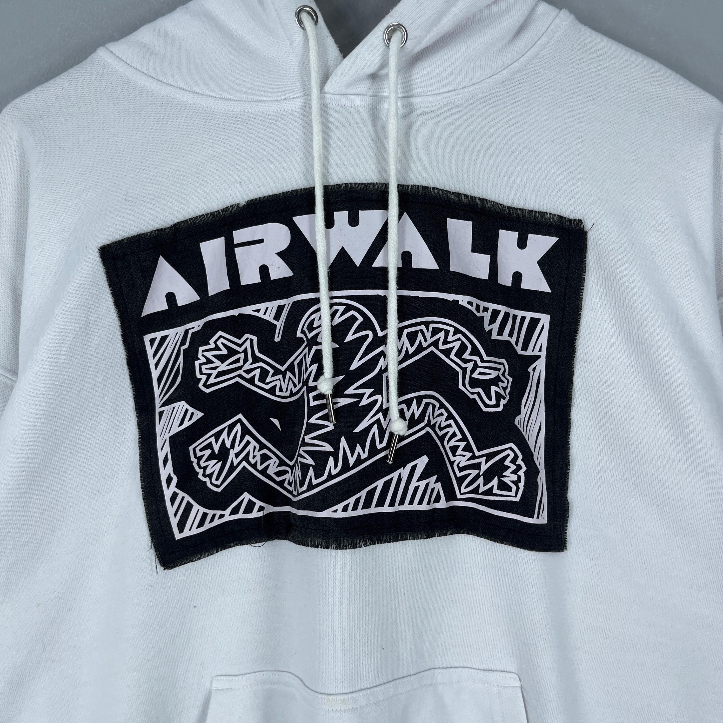Vintage Y2K AIRWALK Pullover Hoodie Large Airwalk Skateboarding 