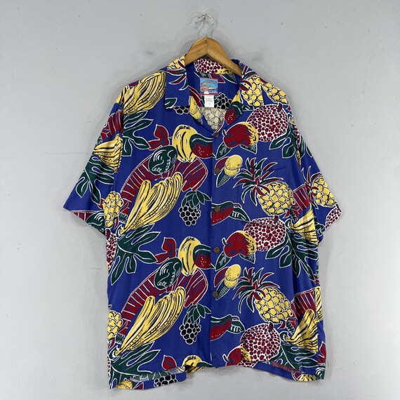 JOE KEALOHA Rayon Hawaii Shirt Large Vintage 90's… - image 3