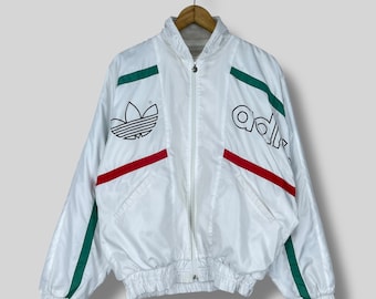 Vintage 90s Adidas Trefoil Track Top Jacket Large Unisex