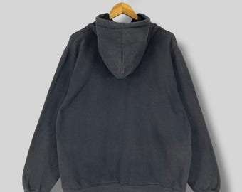Vintage 1990s STUSSY Pullover Sun Faded Hoodie Large Stussy Air